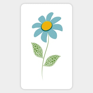 Single Blue Flower Magnet